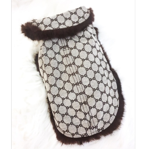 luxury kitten Other - Luxury Kitten Brown logo fur Vest for Pup/kitten